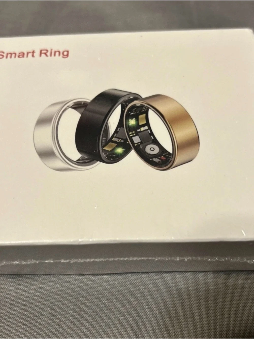 Smart Ring Basic Parameters Stainless Steel Waterproof(5ATM) Size 9 Gold